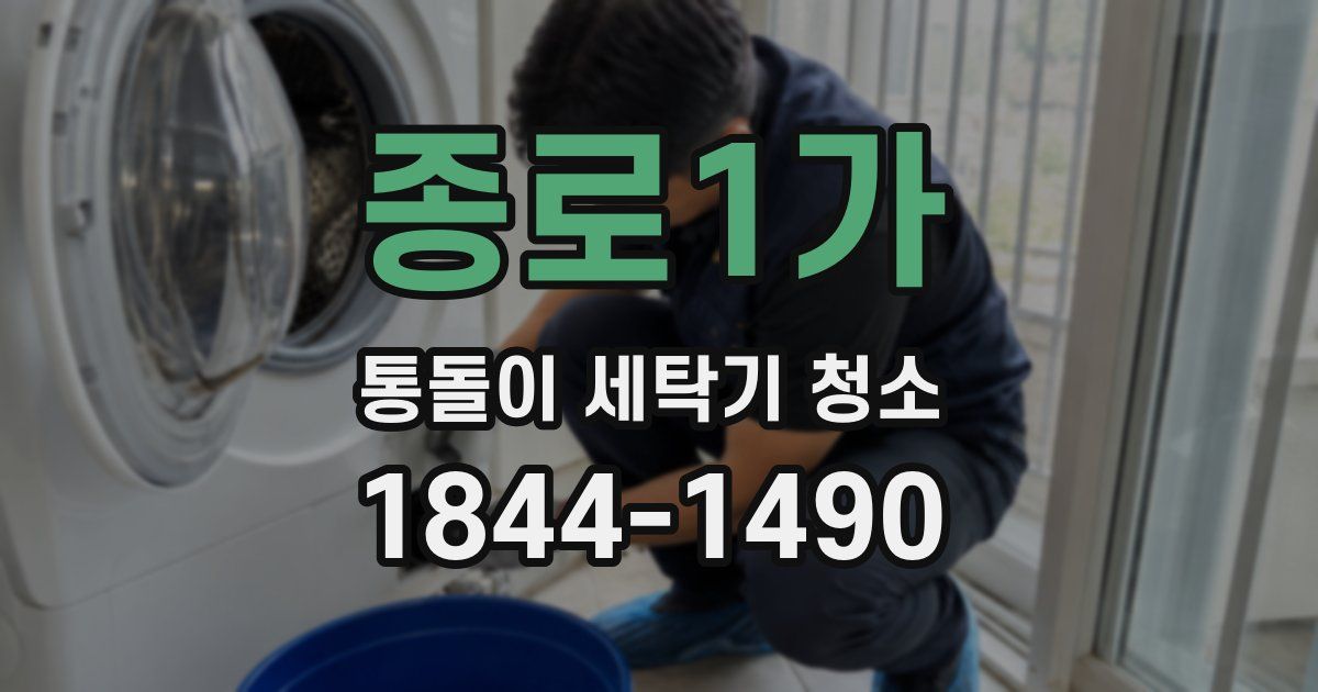 종로1가 통돌이 세탁기 청소
