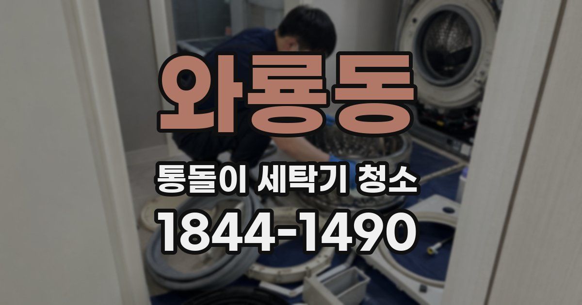 와룡동 통돌이 세탁기 청소