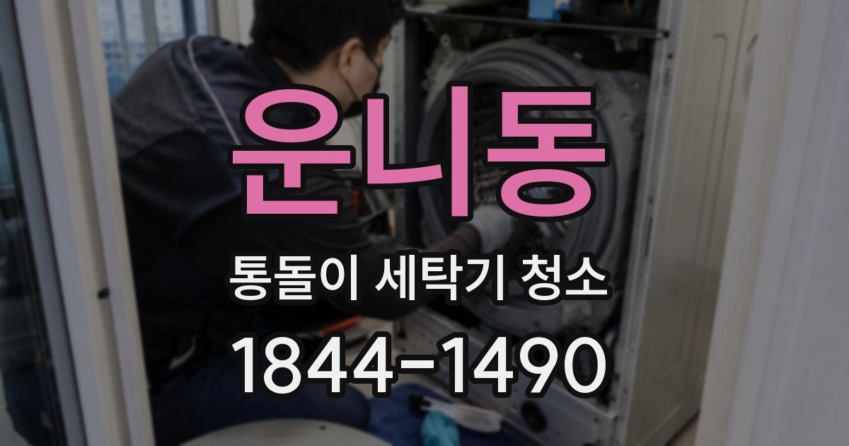 운니동 통돌이 세탁기 청소