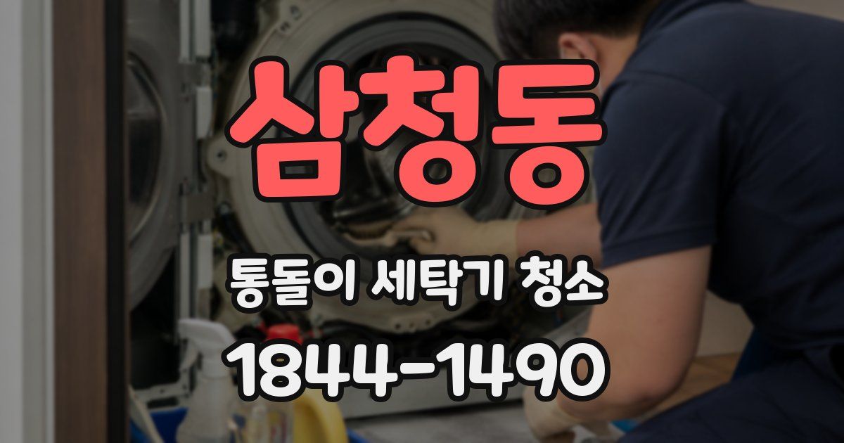 삼청동 통돌이 세탁기 청소