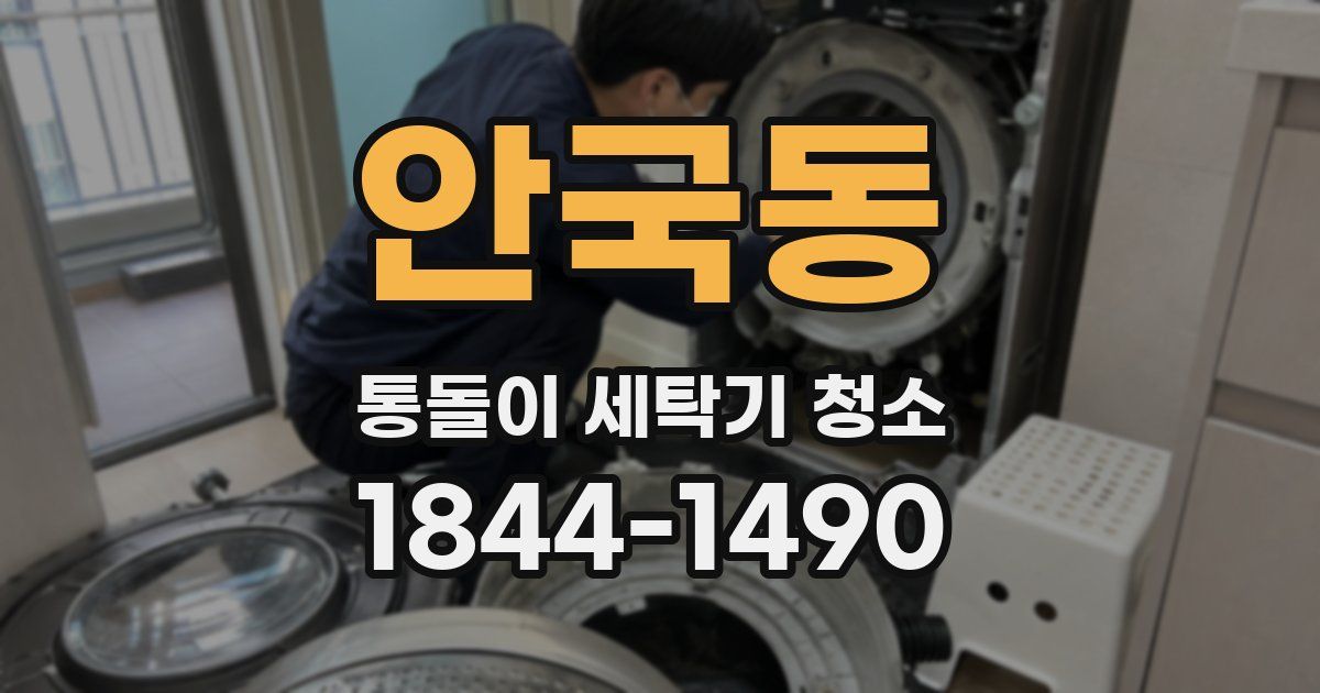 안국동 통돌이 세탁기 청소