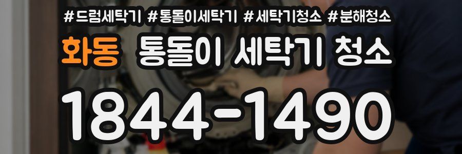 화동 통돌이 세탁기 청소