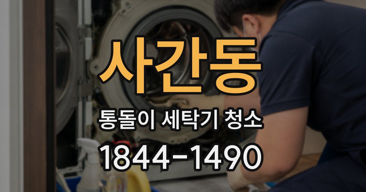 사간동 통돌이 세탁기 청소