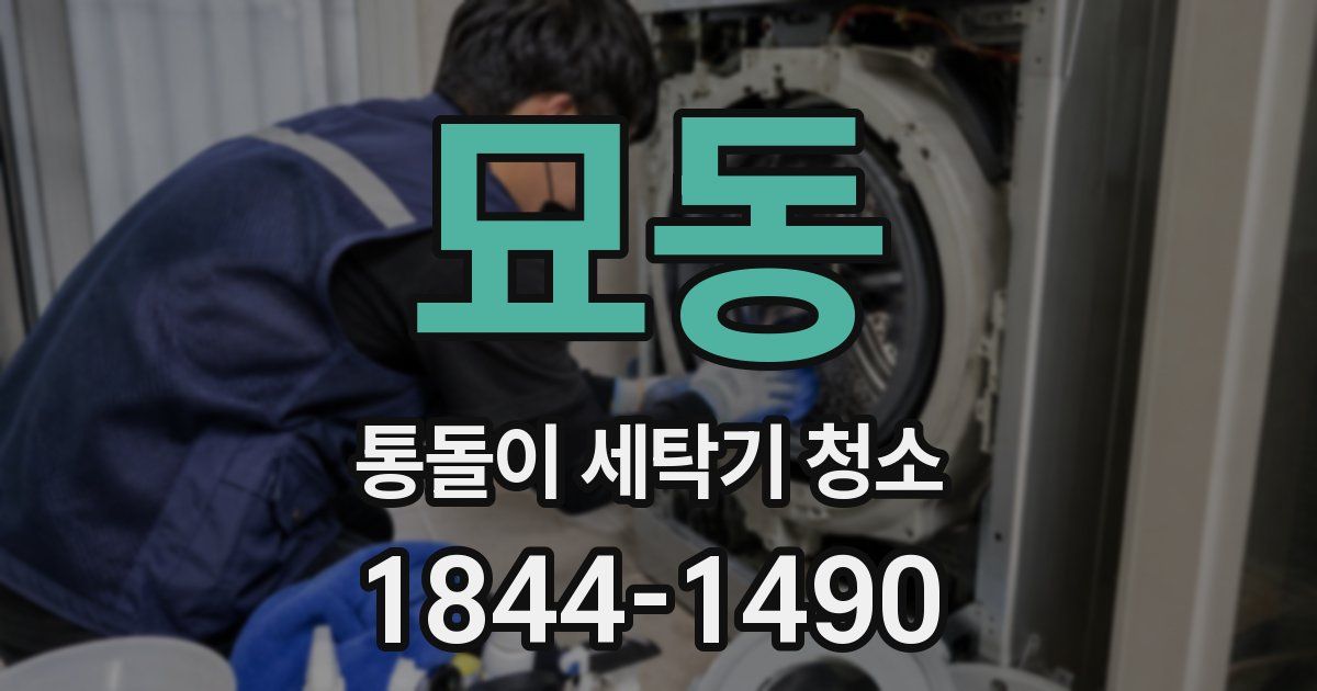 묘동 통돌이 세탁기 청소