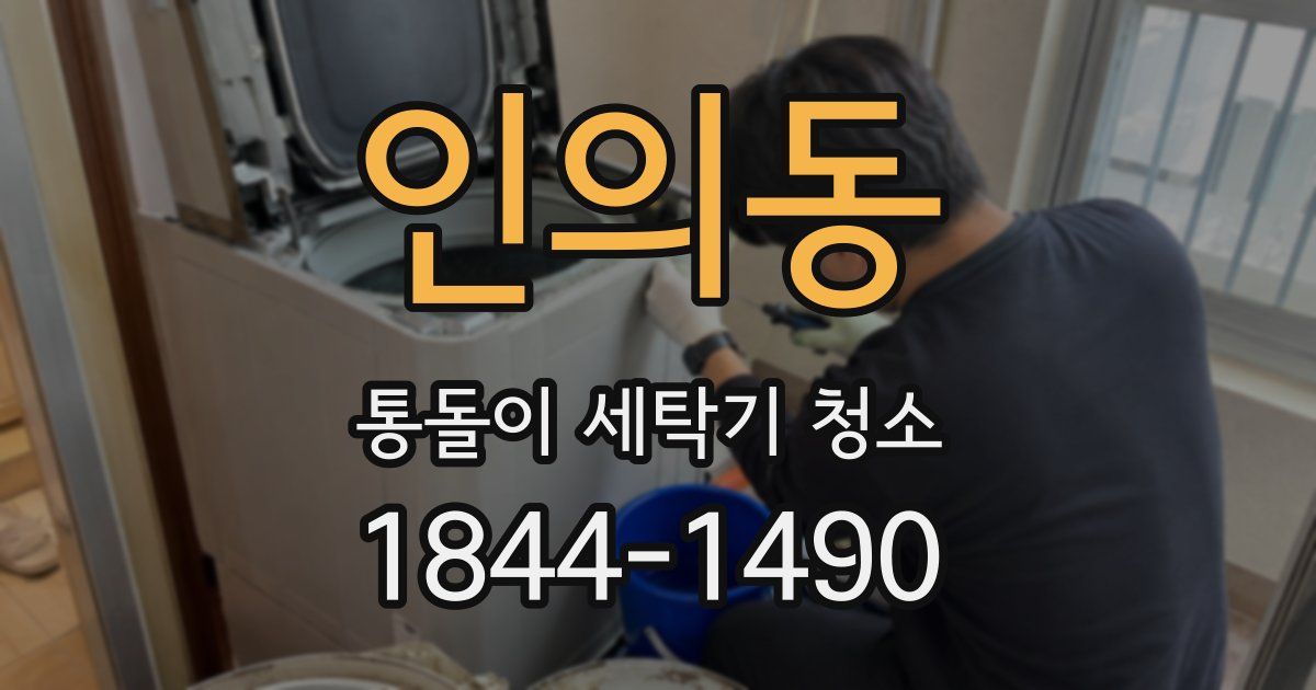 인의동 통돌이 세탁기 청소