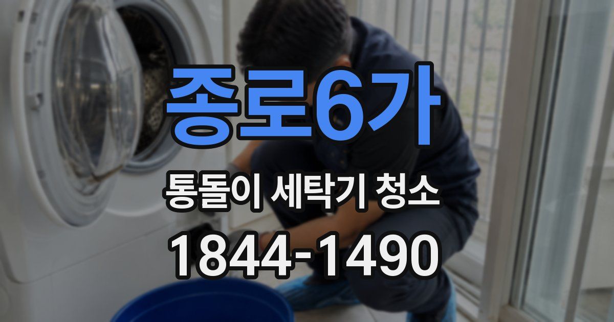 종로6가 통돌이 세탁기 청소