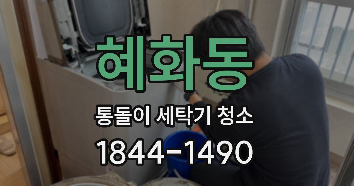 혜화동 통돌이 세탁기 청소