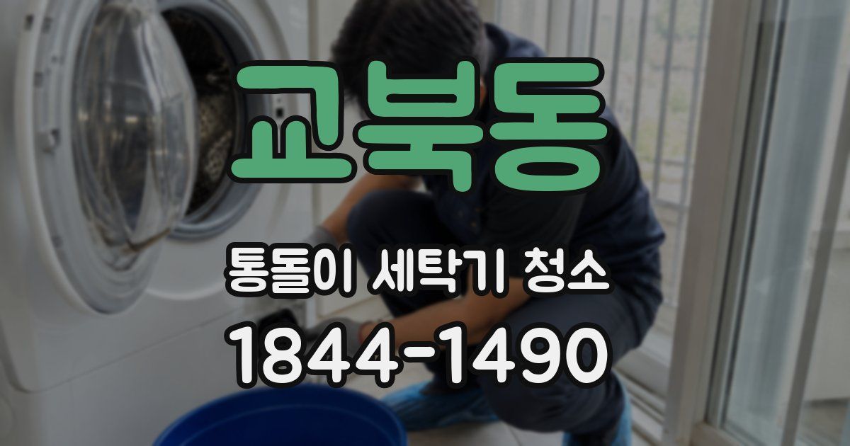 교북동 통돌이 세탁기 청소
