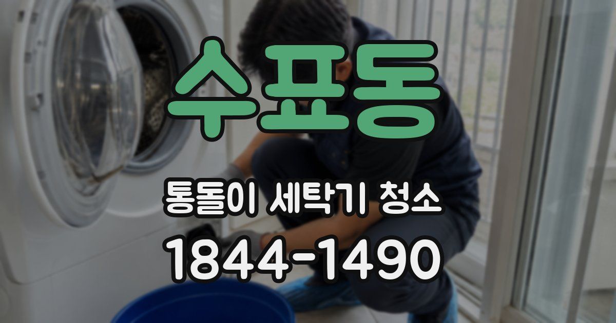 수표동 통돌이 세탁기 청소