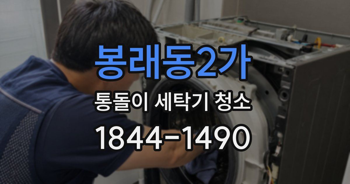 봉래동2가 통돌이 세탁기 청소