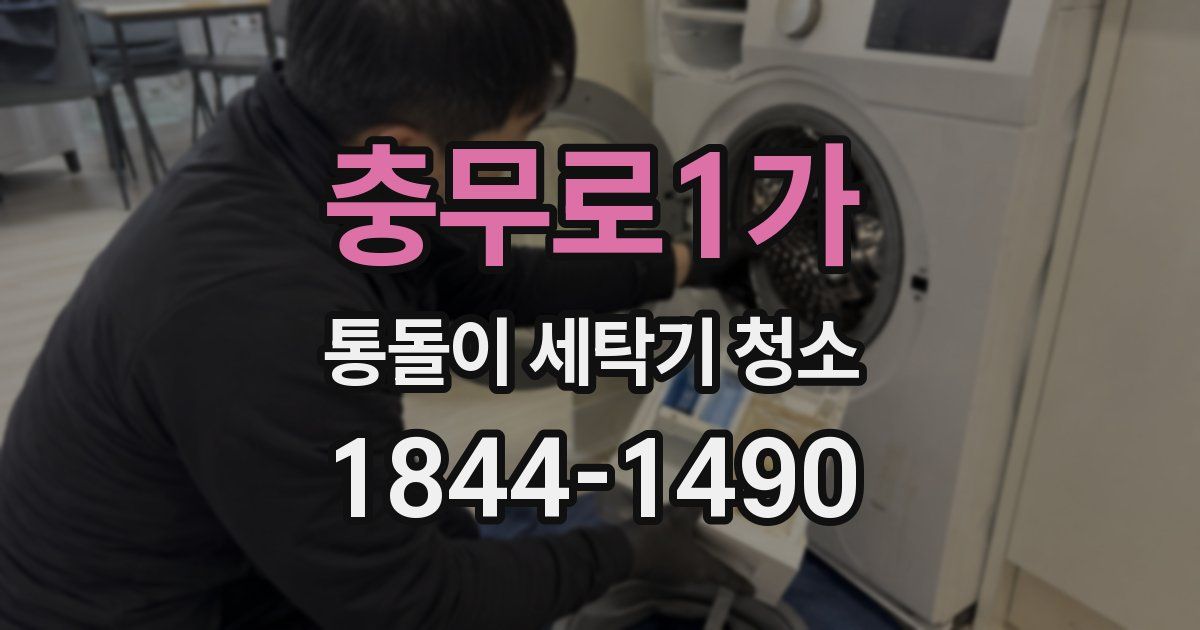 충무로1가 통돌이 세탁기 청소