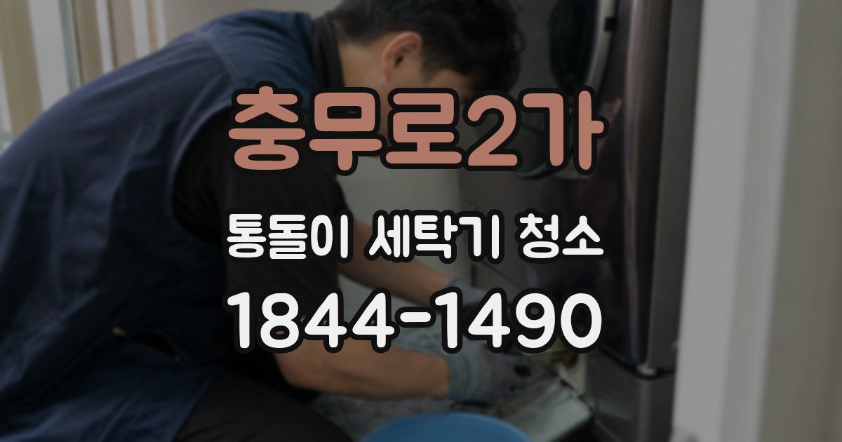 충무로2가 통돌이 세탁기 청소