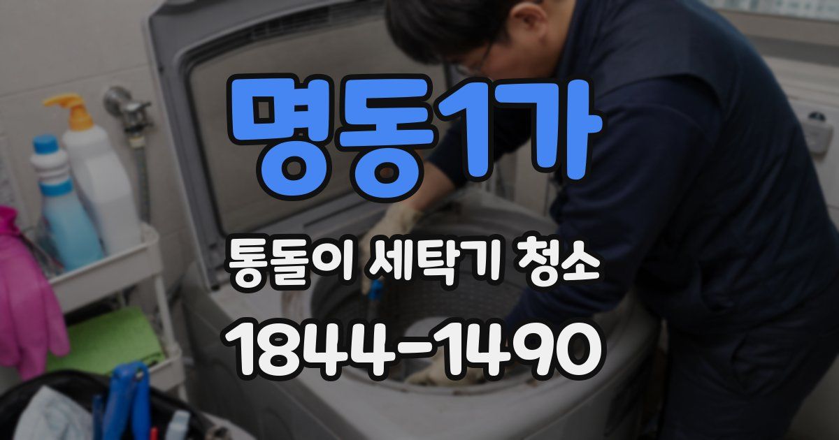 명동1가 통돌이 세탁기 청소