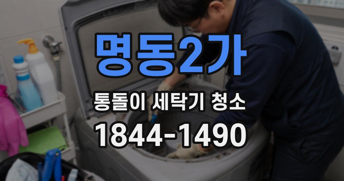 명동2가 통돌이 세탁기 청소