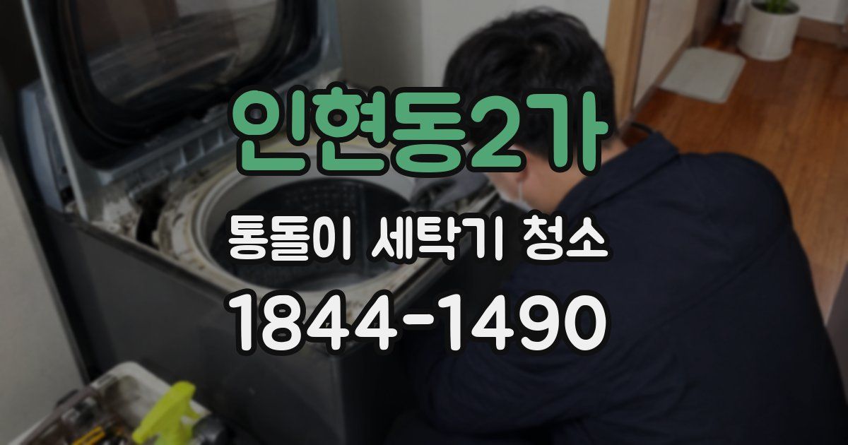 인현동2가 통돌이 세탁기 청소