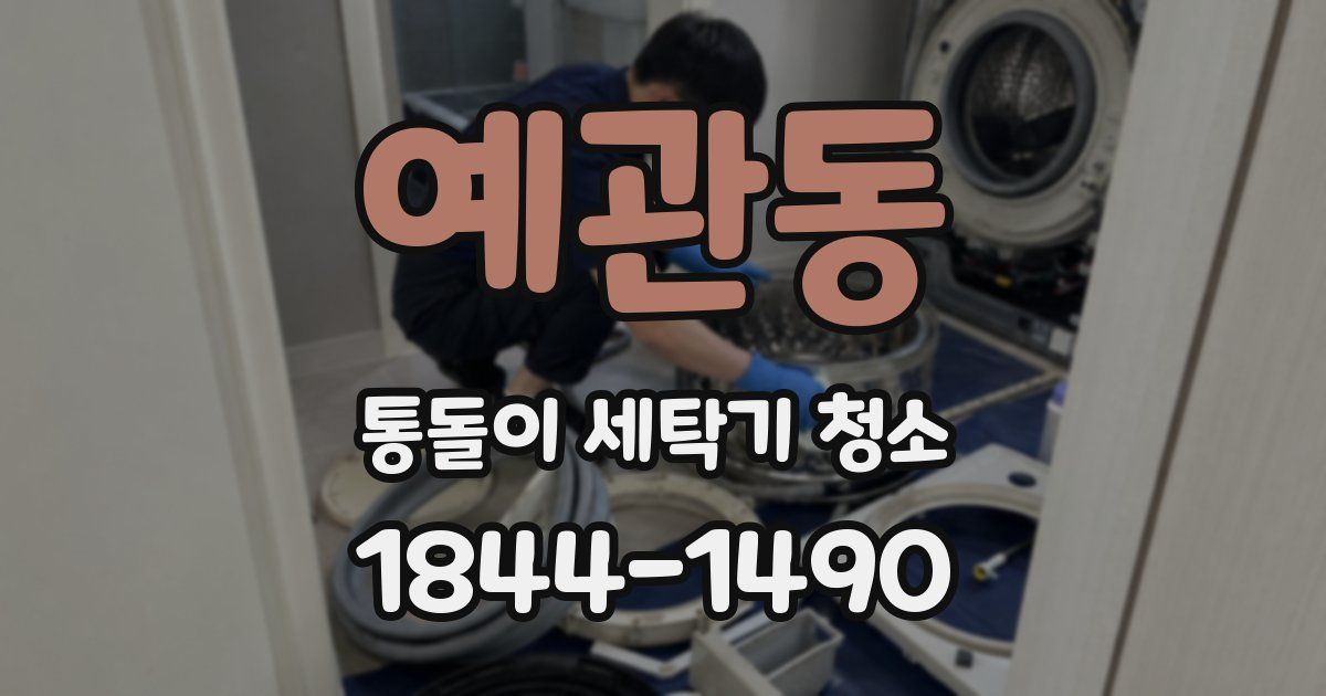 예관동 통돌이 세탁기 청소