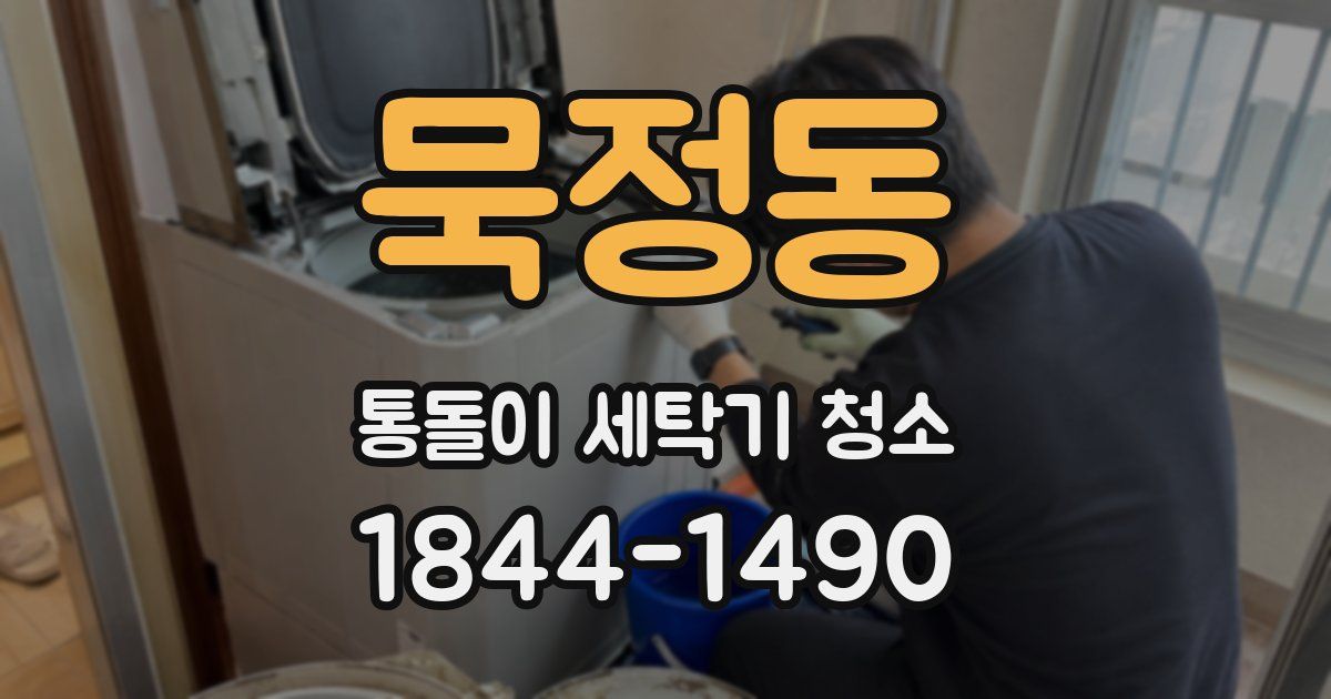 묵정동 통돌이 세탁기 청소