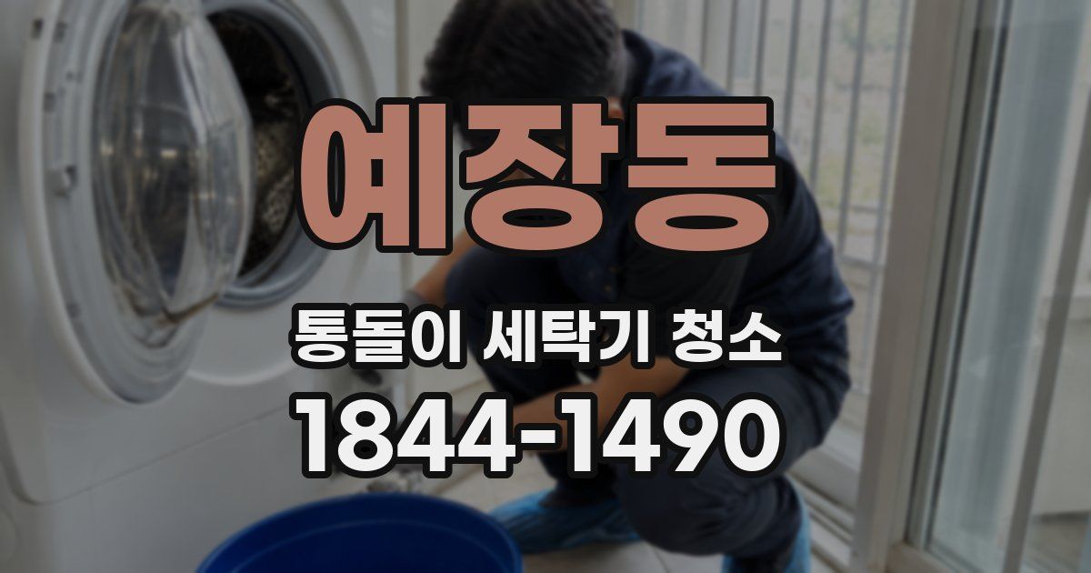 예장동 통돌이 세탁기 청소