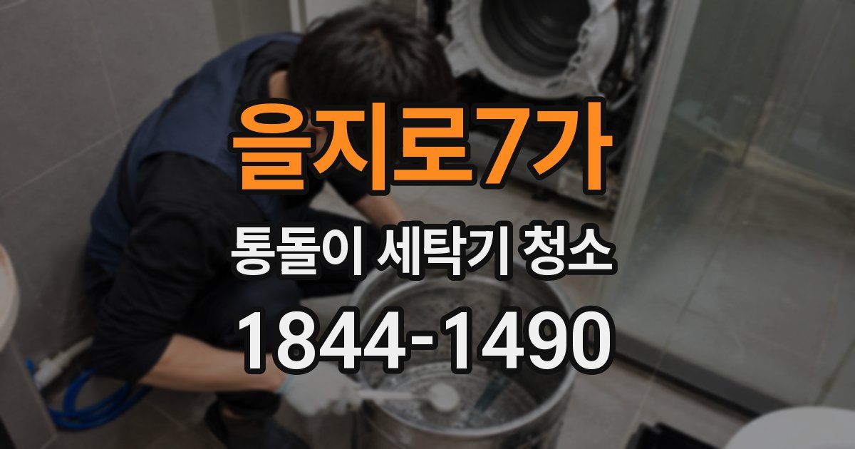 을지로7가 통돌이 세탁기 청소