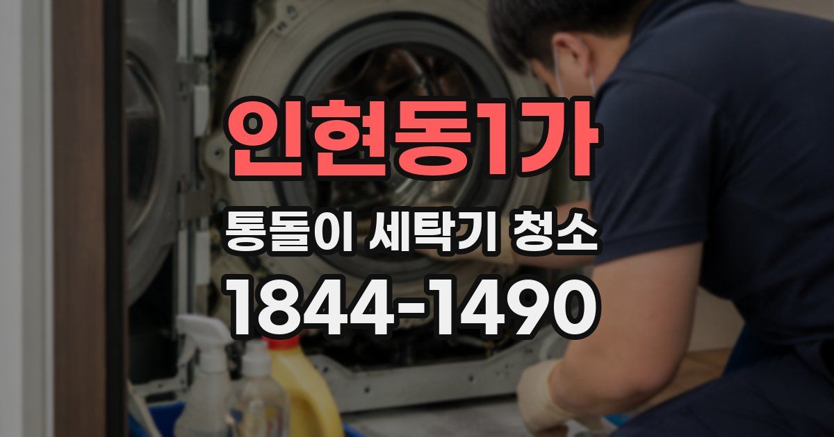 인현동1가 통돌이 세탁기 청소
