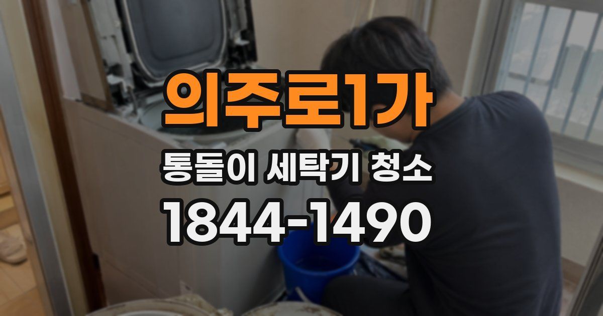 의주로1가 통돌이 세탁기 청소