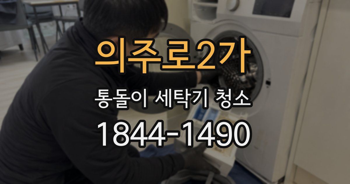 의주로2가 통돌이 세탁기 청소