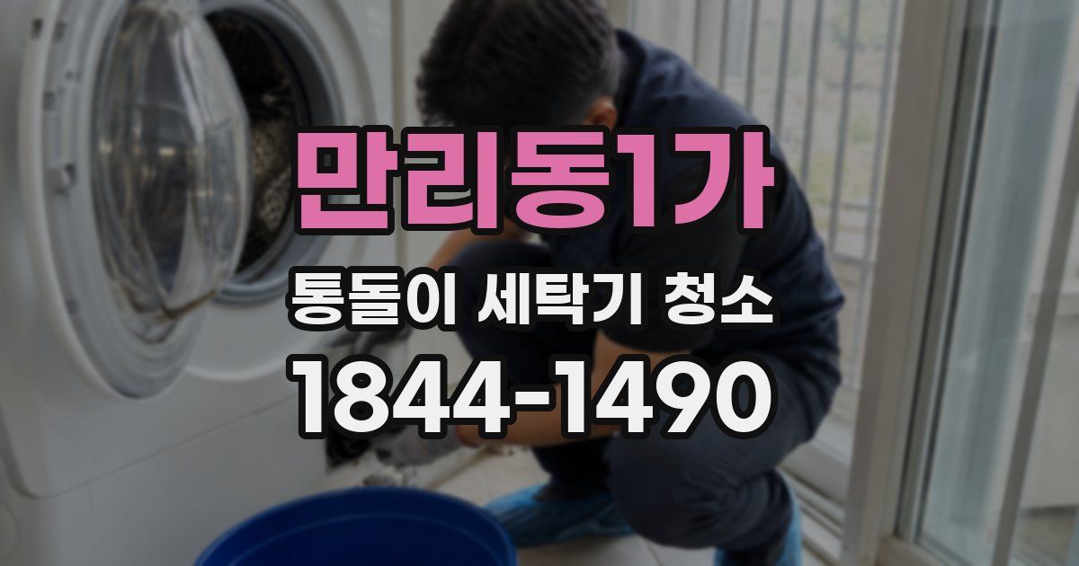 만리동1가 통돌이 세탁기 청소
