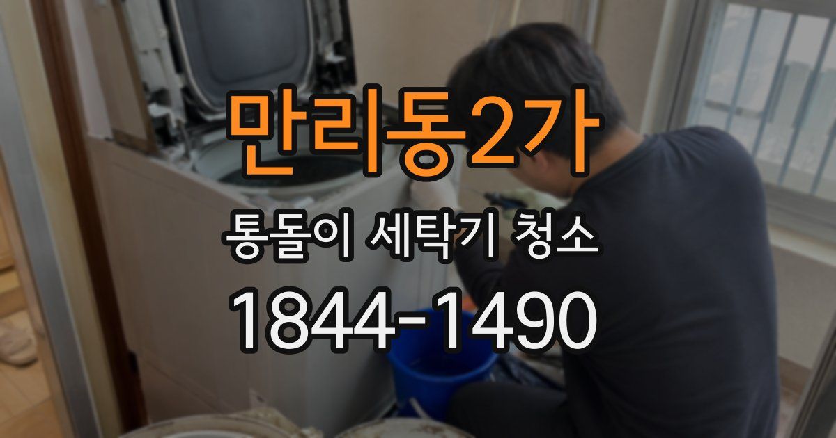 만리동2가 통돌이 세탁기 청소