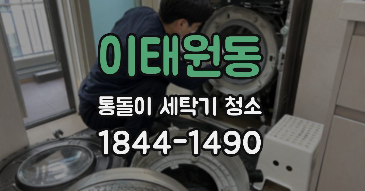 이태원동 통돌이 세탁기 청소