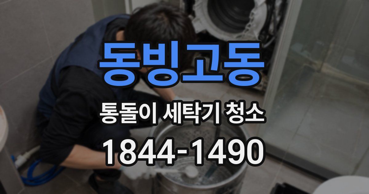 동빙고동 통돌이 세탁기 청소
