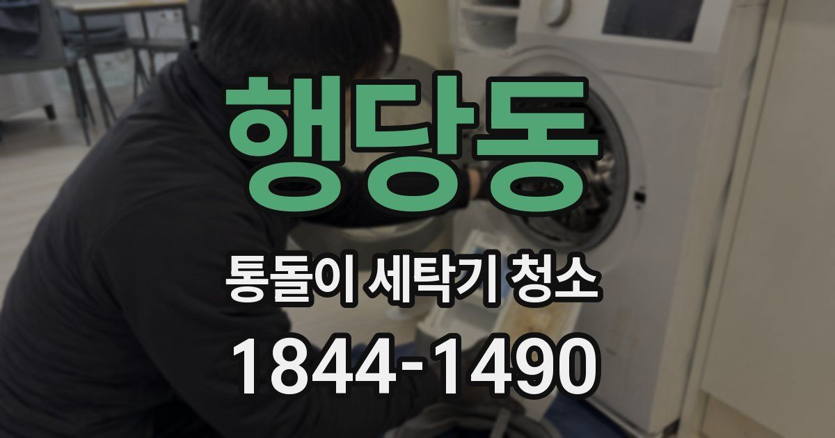 행당동 통돌이 세탁기 청소
