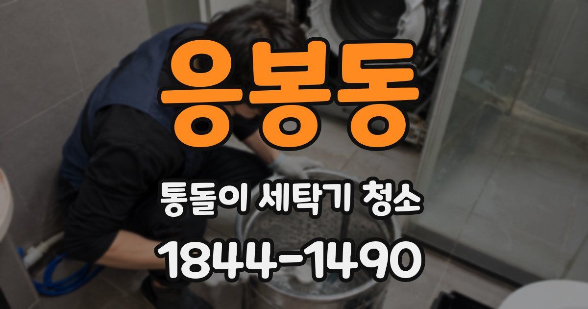 응봉동 통돌이 세탁기 청소