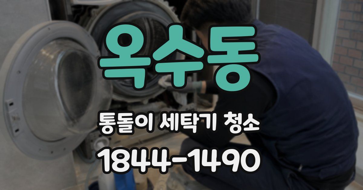 옥수동 통돌이 세탁기 청소