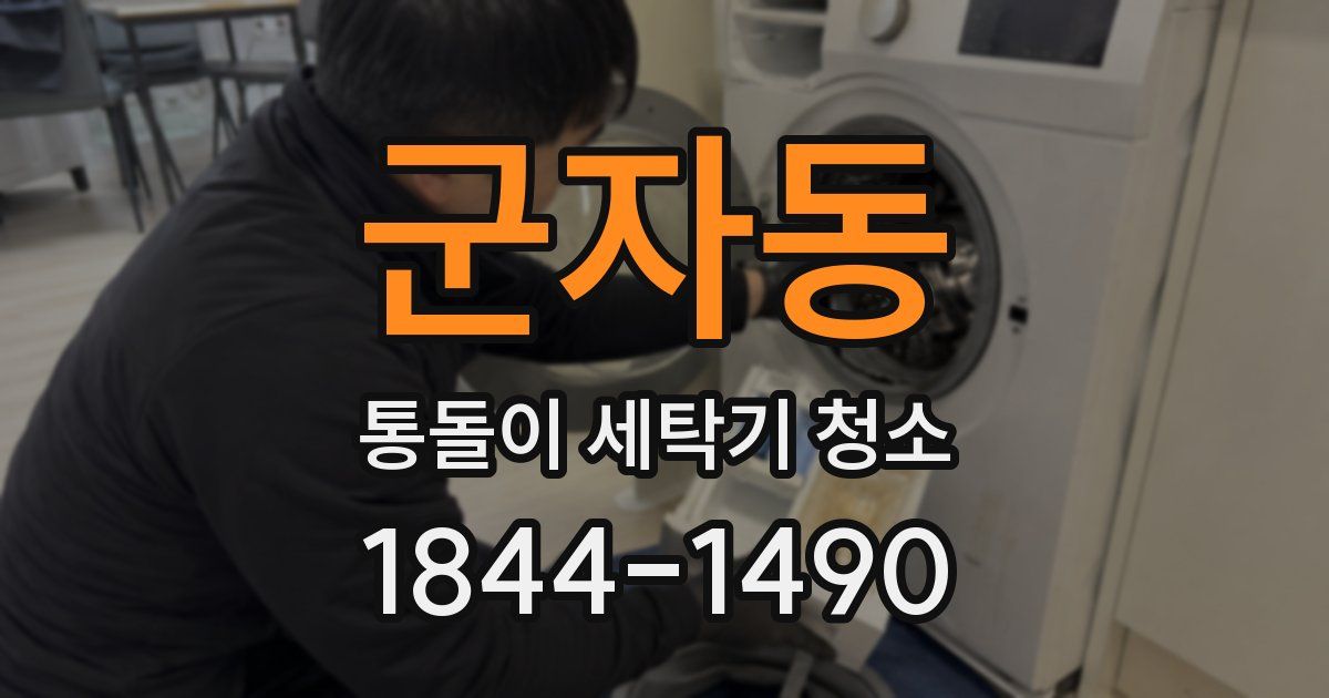 군자동 통돌이 세탁기 청소