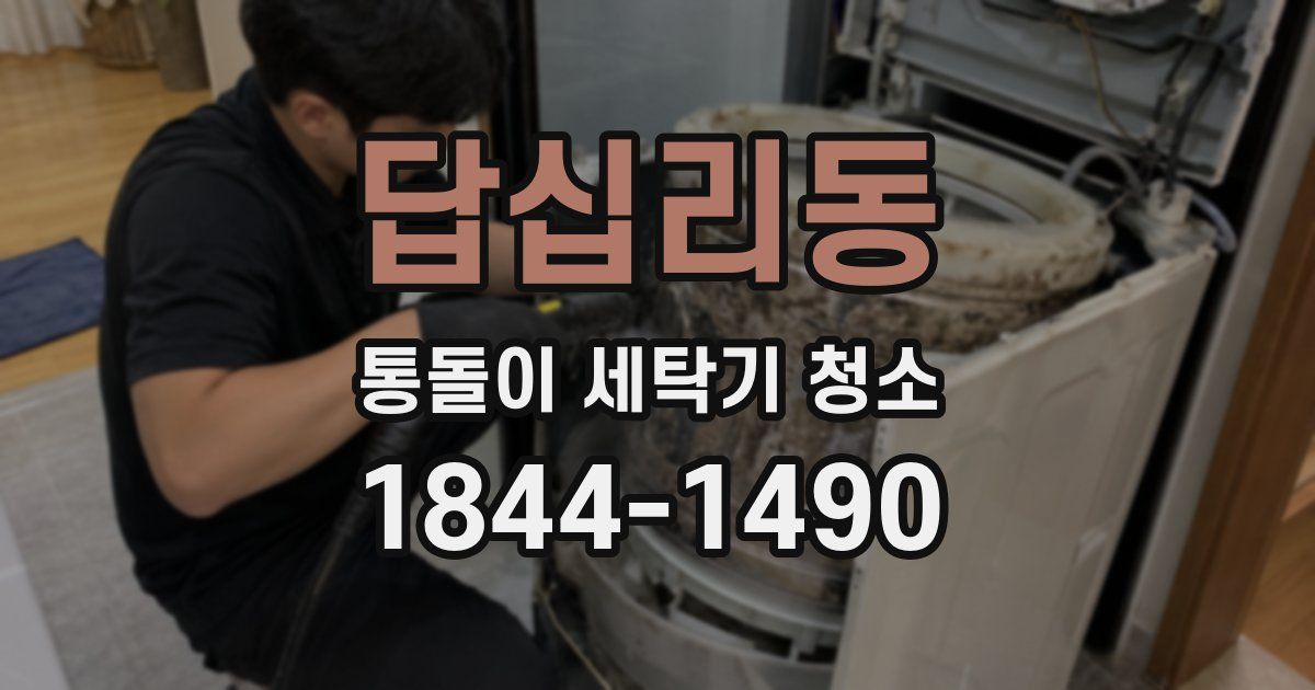 답십리동 통돌이 세탁기 청소