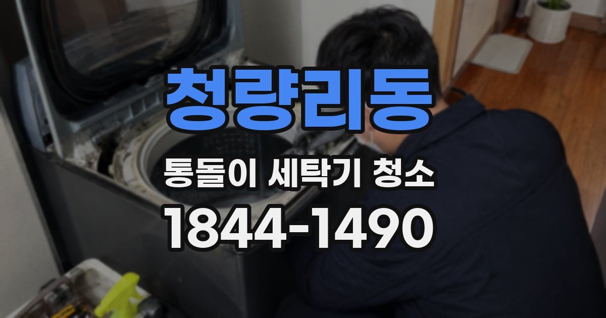 청량리동 통돌이 세탁기 청소