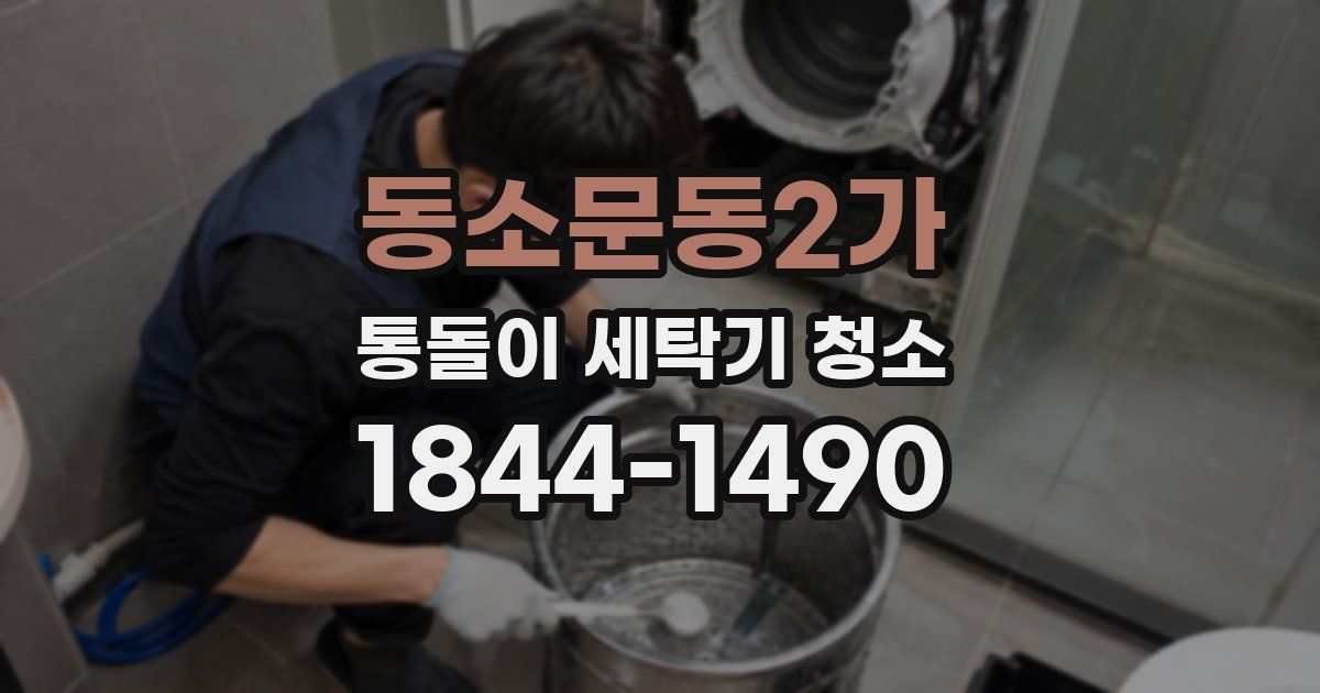 동소문동2가 통돌이 세탁기 청소