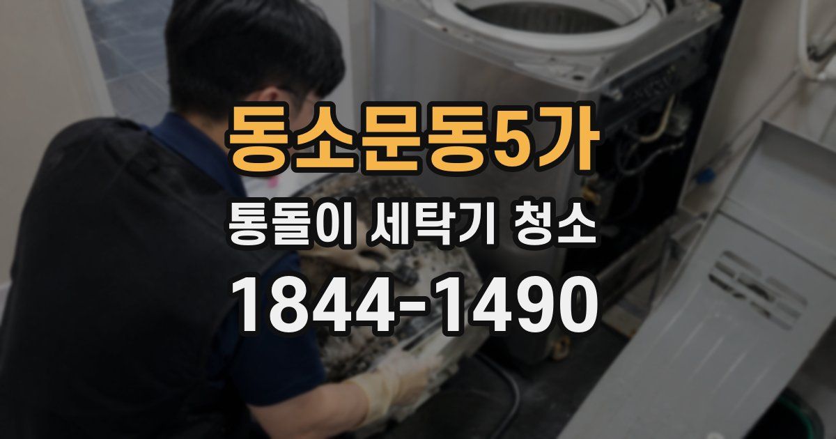 동소문동5가 통돌이 세탁기 청소