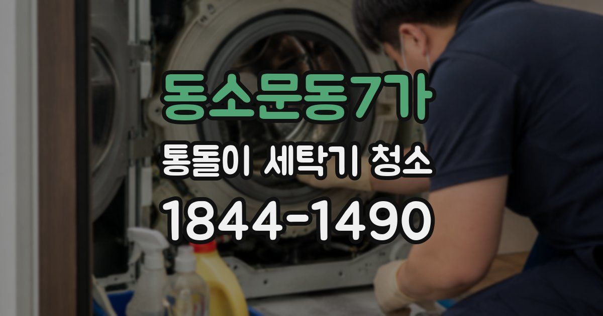 동소문동7가 통돌이 세탁기 청소