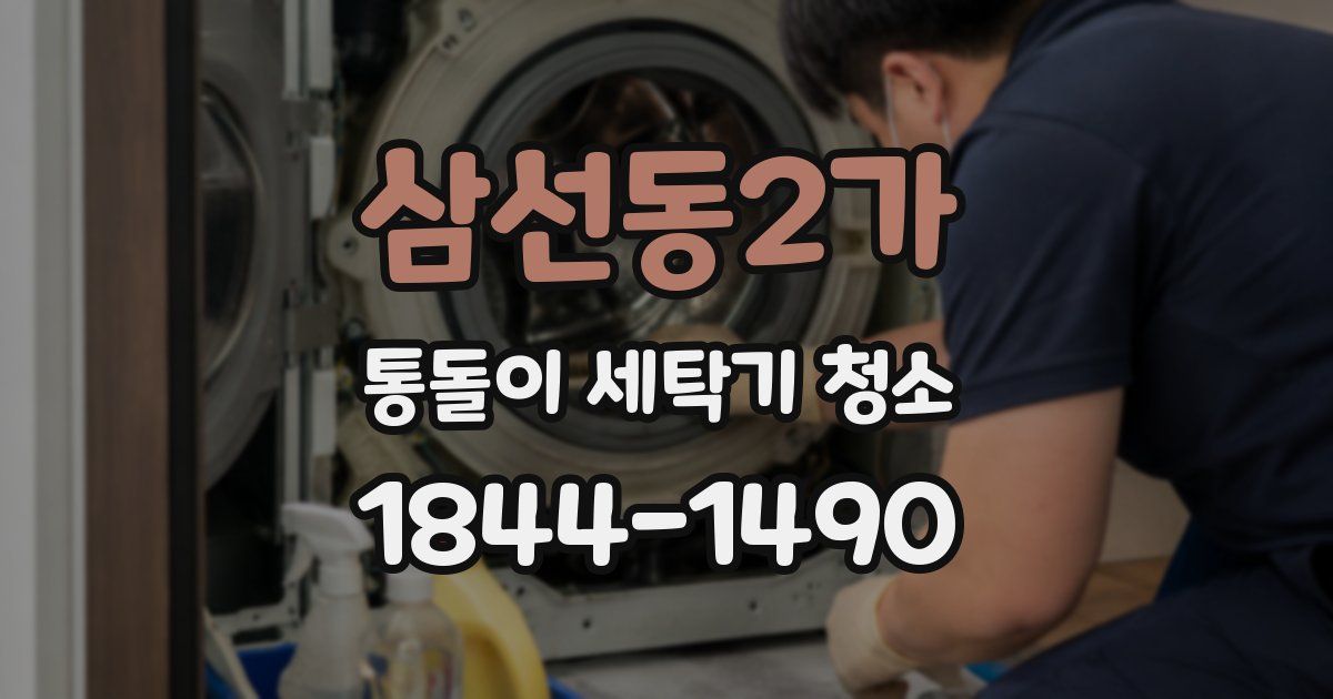 삼선동2가 통돌이 세탁기 청소