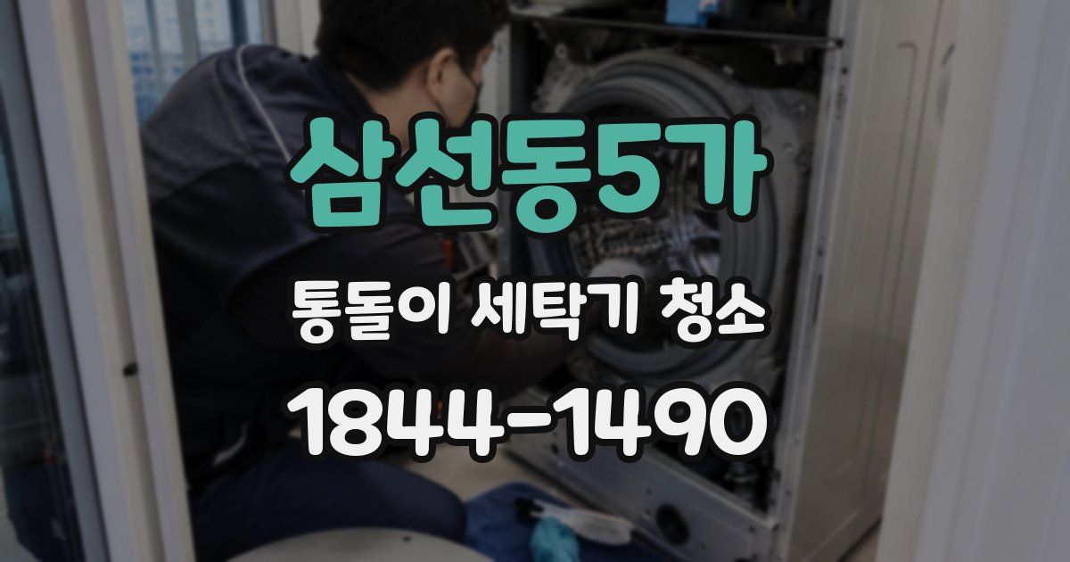 삼선동5가 통돌이 세탁기 청소