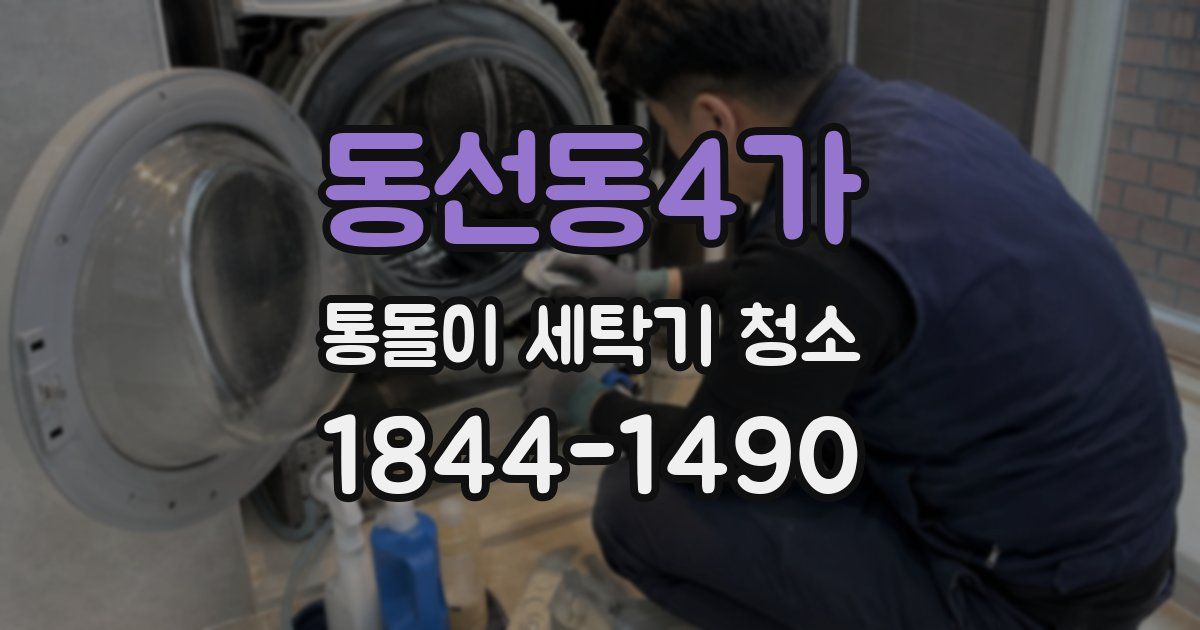 동선동4가 통돌이 세탁기 청소