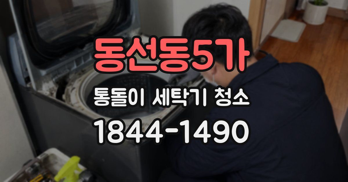 동선동5가 통돌이 세탁기 청소