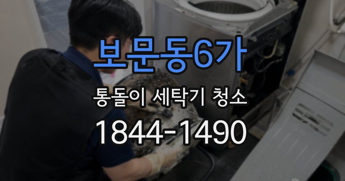 보문동6가 통돌이 세탁기 청소