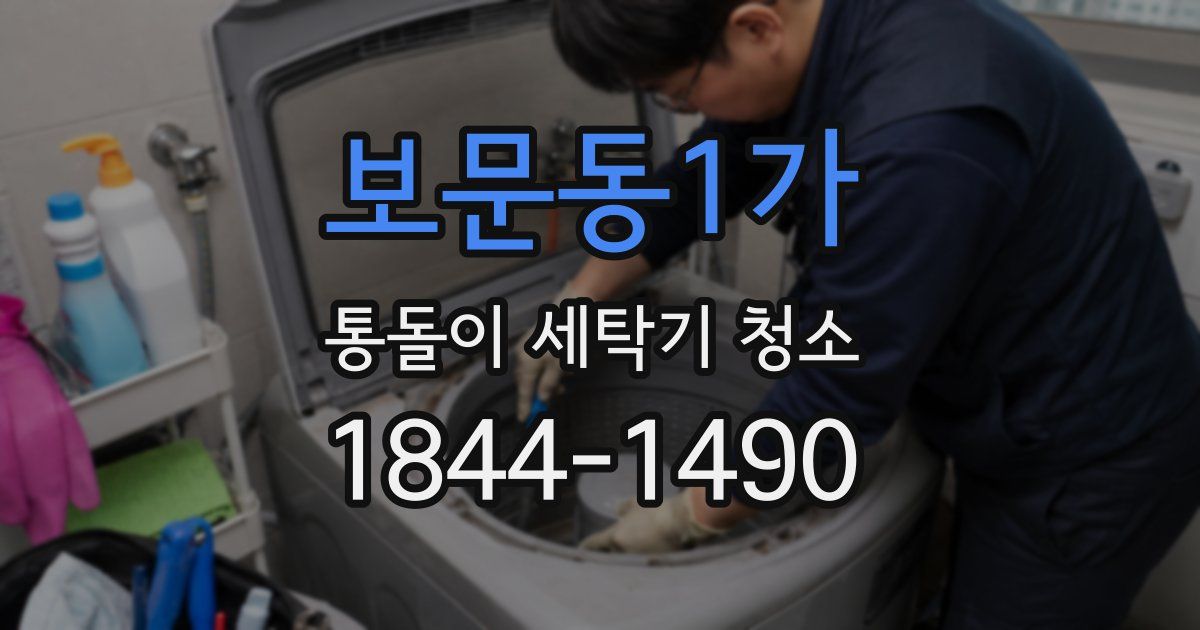 보문동1가 통돌이 세탁기 청소