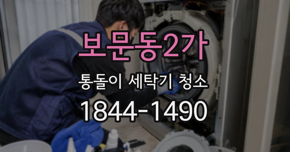 보문동2가 통돌이 세탁기 청소