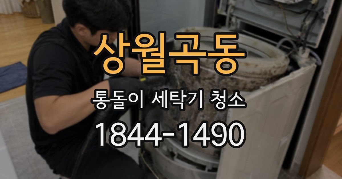 상월곡동 통돌이 세탁기 청소