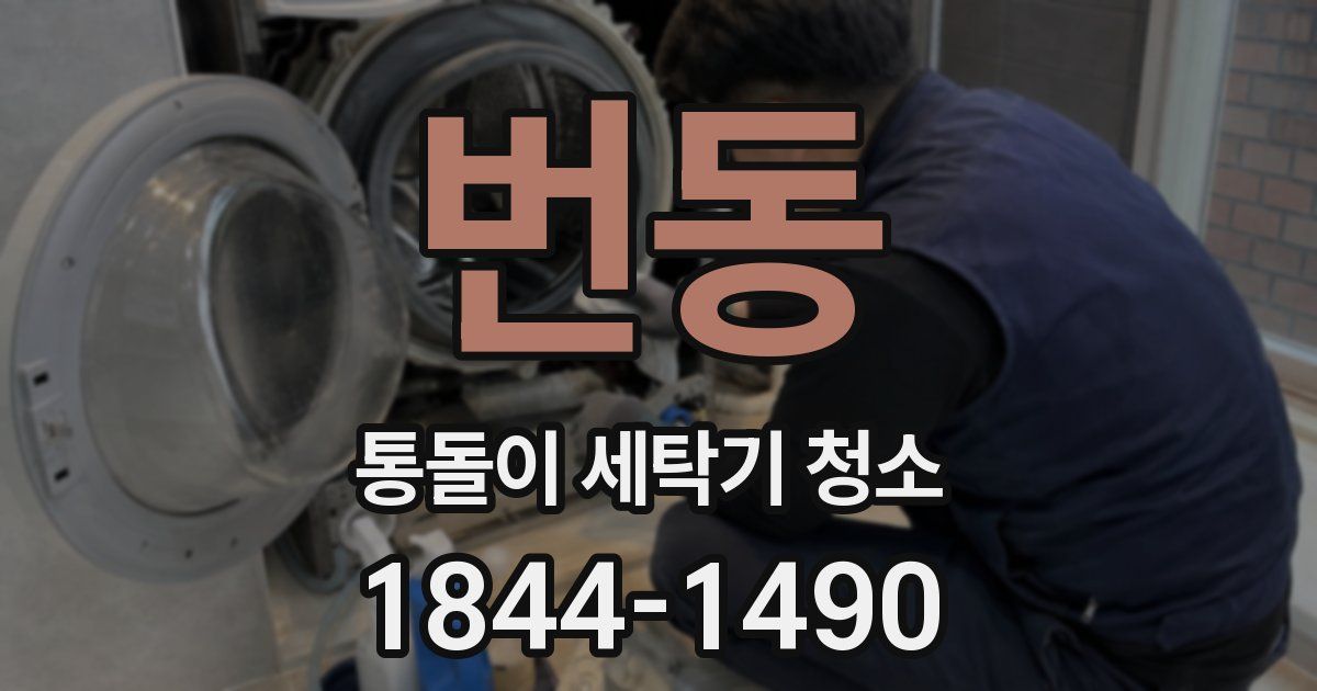 번동 통돌이 세탁기 청소
