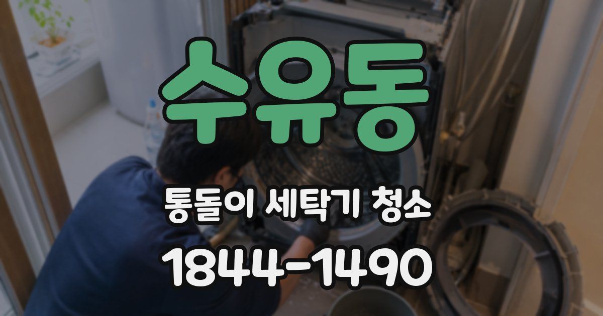 수유동 통돌이 세탁기 청소