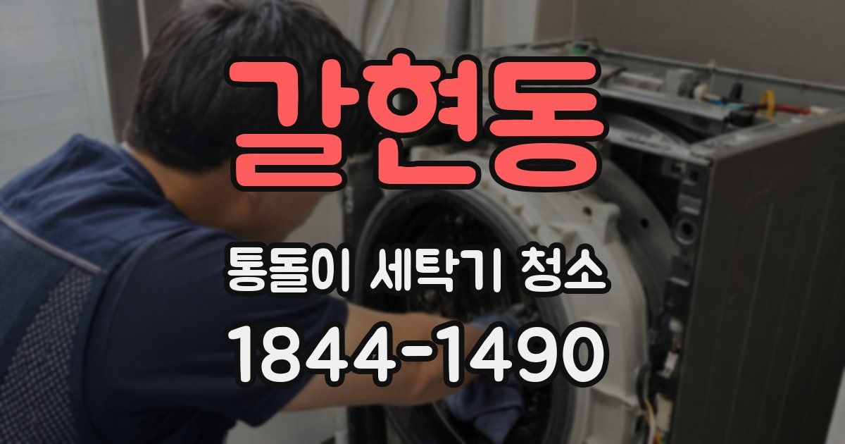 갈현동 통돌이 세탁기 청소